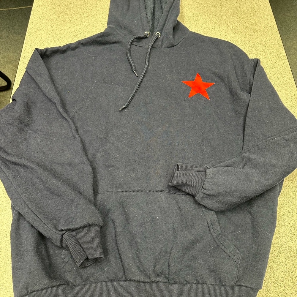 Aeropostale Charcoal Hoodie with Red Star